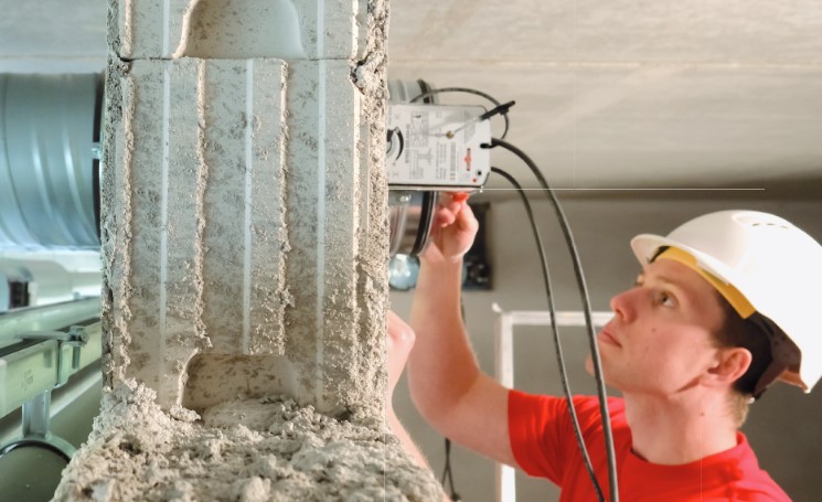 Brandschutzklappen-Einbau